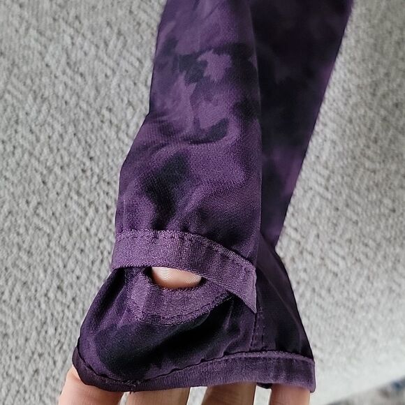 Eddie Bauer Dark Purple Patterned Soft Shell Jacket - Size Medium - Picture 6 of 15